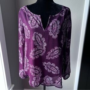 Lucky Brand women’s long sleeve blouse size medium